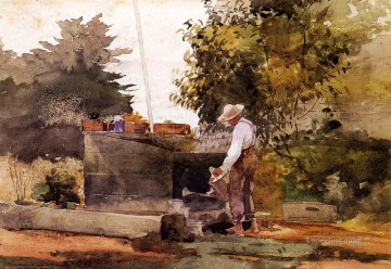 ウィンスロー・ホーマー Painting - 井戸にて リアリズム画家 ウィンスロー・ホーマー